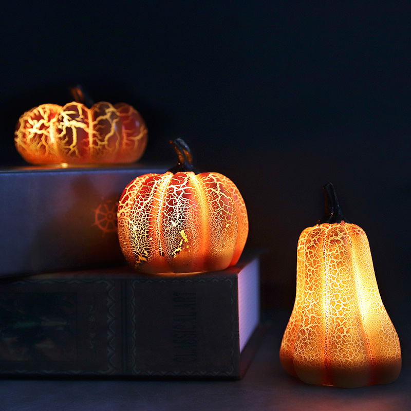 Halloween Pumpkin Lantern LED Candle Lamps