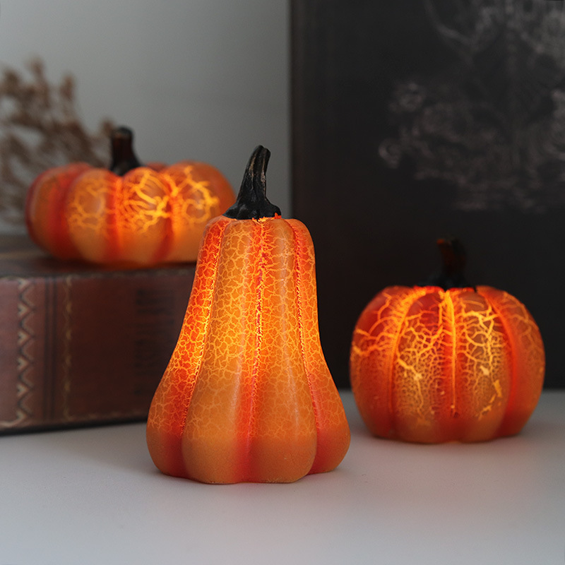 Halloween Pumpkin Lantern LED Candle Lamps